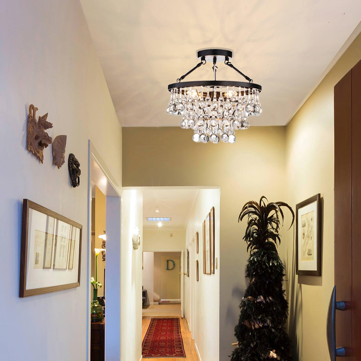 Unique Tiered Crystal Chandelier Chandelier