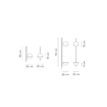 Palma LED Single Vertical Wall Sconce