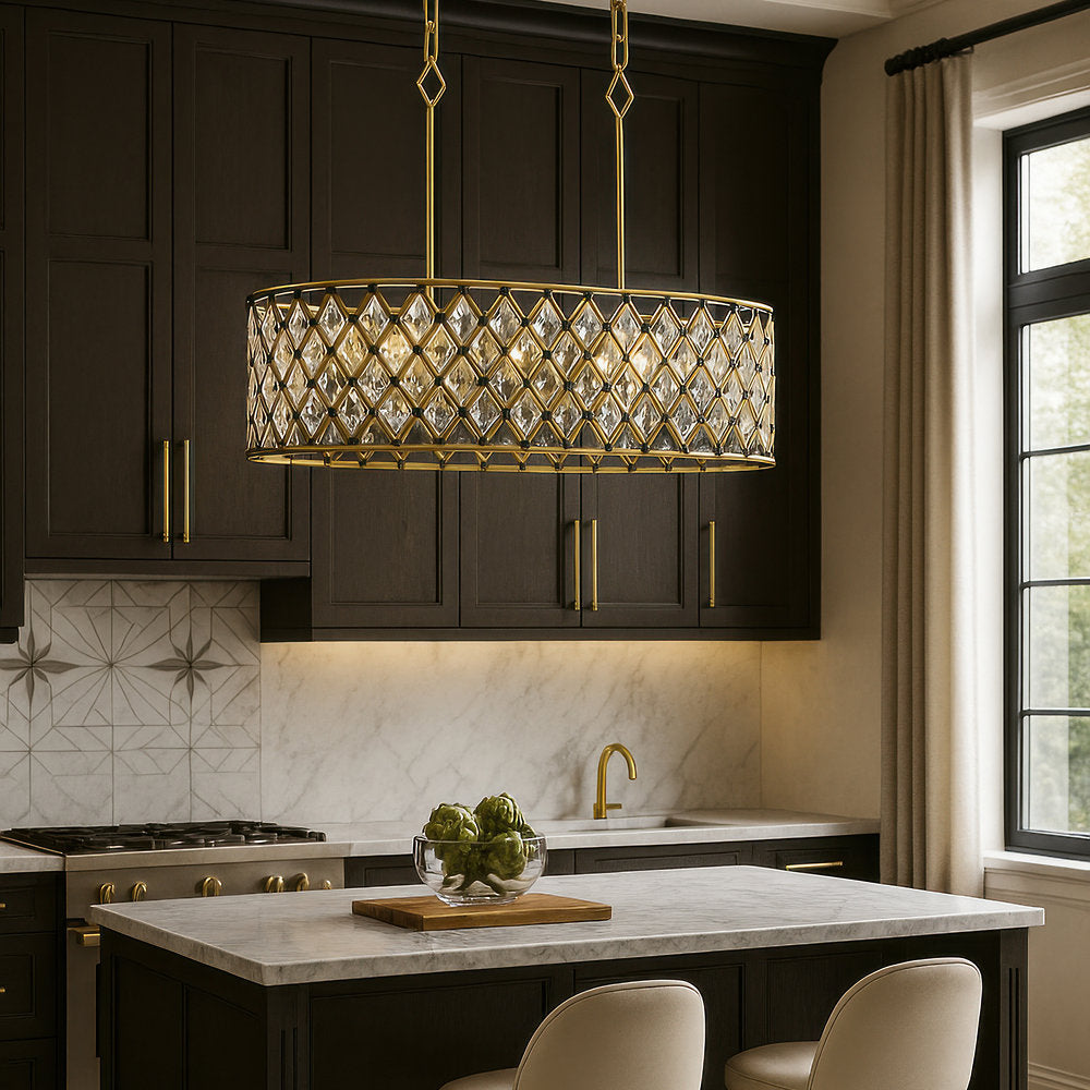 Windsor Oval Linear Pendant