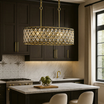 Windsor Oval Linear Pendant