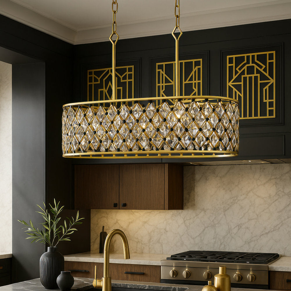 Windsor Oval Linear Pendant