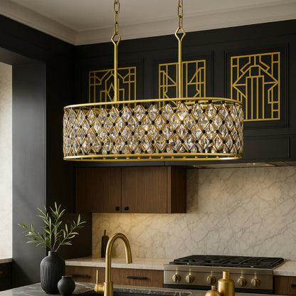 Windsor Oval Linear Pendant