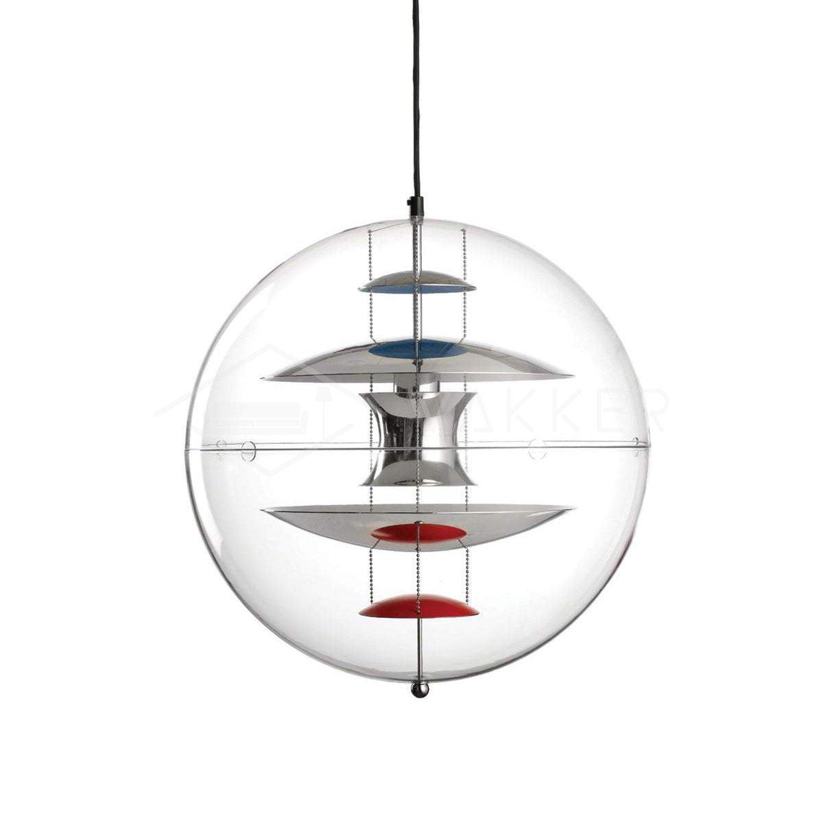 Round Sphere Pendant Lamp ? 15.8″ x H 15.8″ / Dia 40cm x H 40cm / Chrome Pendant light