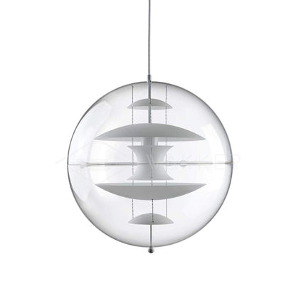 Round Sphere Pendant Lamp ? 15.8″ x H 15.8″ / Dia 40cm x H 40cm / White Pendant light