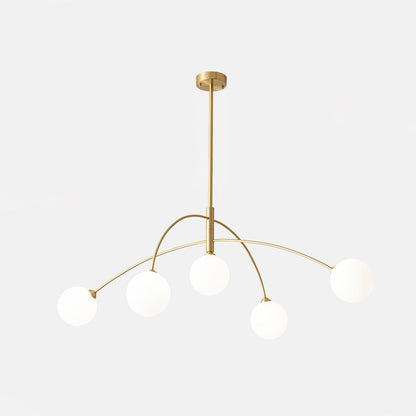 Valentina Arc Chandelier Dia 41.3″ x H 11.8″ / Dia 105cm x H 30cm / Gold Chandelier