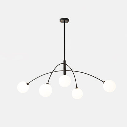 Valentina Arc Chandelier Dia 41.3″ x H 11.8″ / Dia 105cm x H 30cm / Black Chandelier