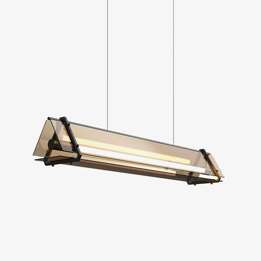 Valise Pendant Light ? 39.4″ x H 5.9″ / Dia 100cm x H 15cm / Black + Brown / Warm Light Pendant light