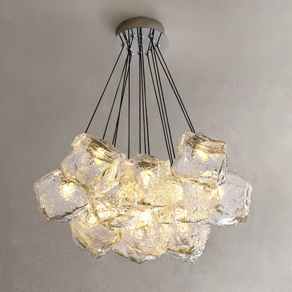 Vasare Chandelier 13 heads ? 23.6″ x H 59″ / Clear Glass Chandelier