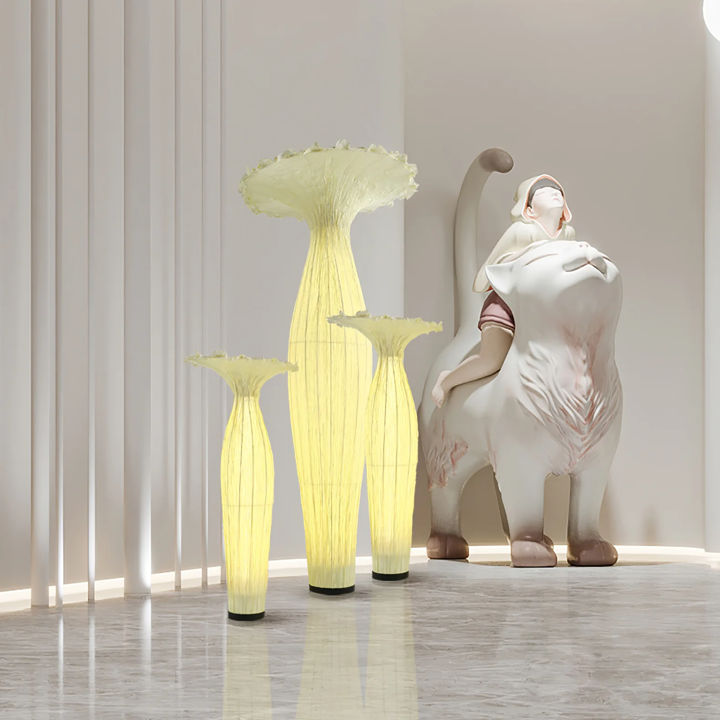 Vase Fabric Floor Lamp Floor lamp