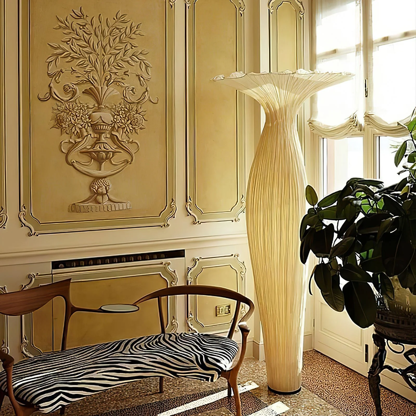 Vase Fabric Floor Lamp Floor lamp