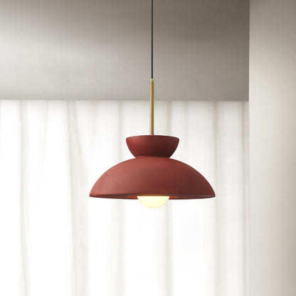 Veepee Pendant Lamp Dia 13.3″ x H 6.2″/ Dia 34cm x H 16cm / Red Pendant light