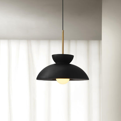 Veepee Pendant Lamp Dia 13.3″ x H 6.2″/ Dia 34cm x H 16cm / Black Pendant light
