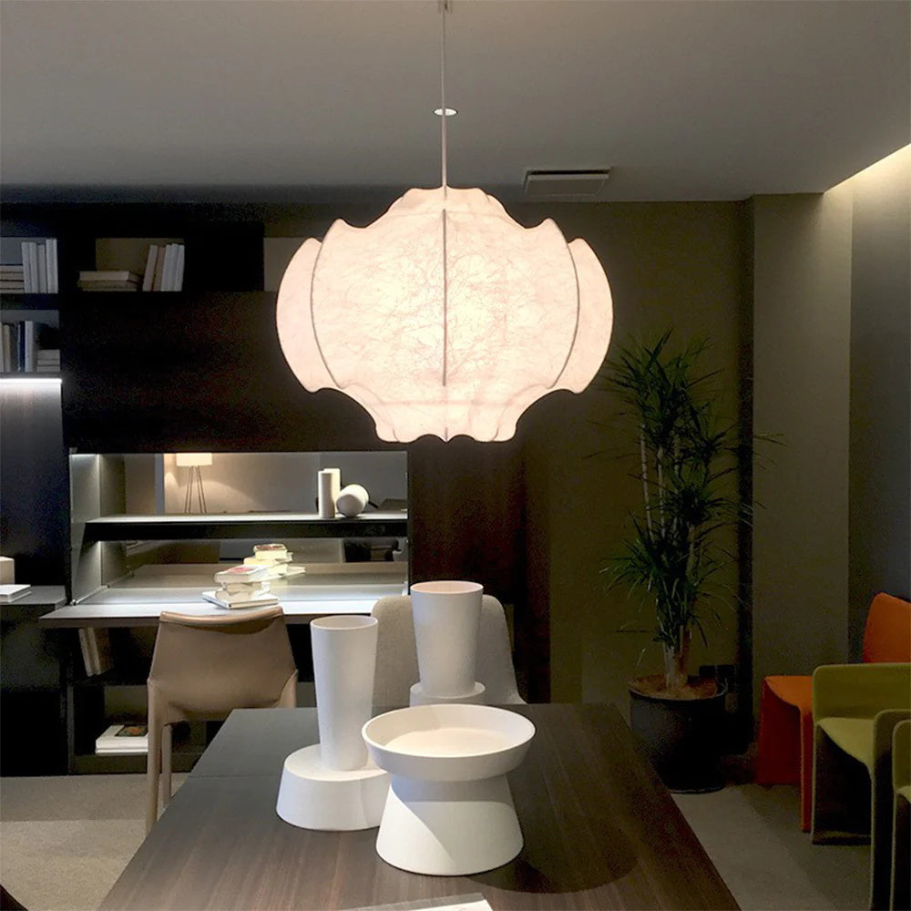 Veil Cocoon Pendant Lamp ? 26.8″ x H 19.3″ / Dia 68cm x H 49cm / White Pendant light