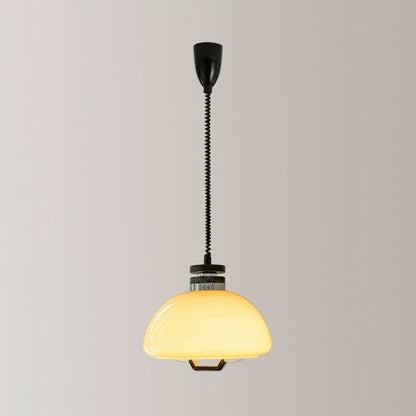 Vela Pudding Pendant Light Dia 15.7″ x H 12.5″ / Beige Pendant light
