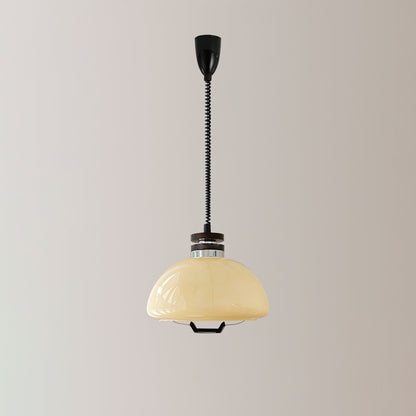 Vela Pudding Pendant Light Dia 15.7″ x H 12.5″ / Beige Pendant light