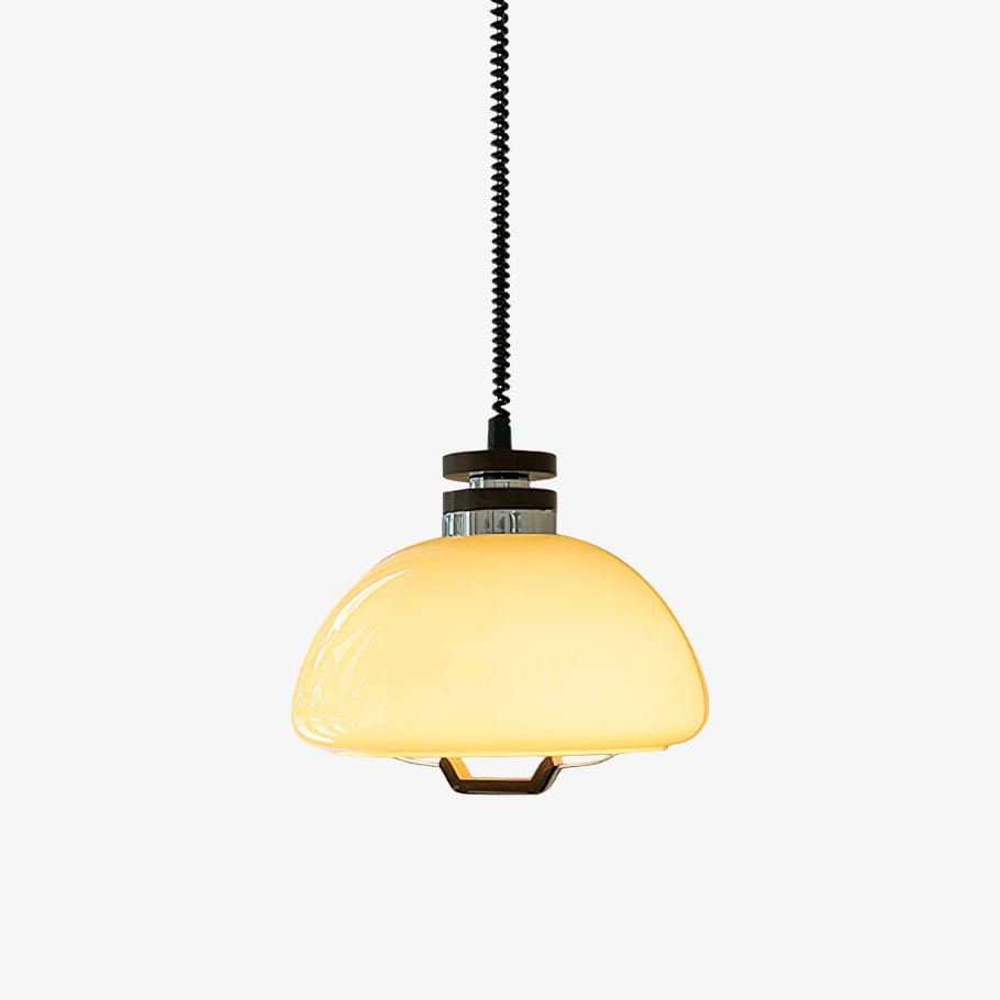 Vela Pudding Pendant Light Dia 15.7″ x H 12.5″ / Beige Pendant light