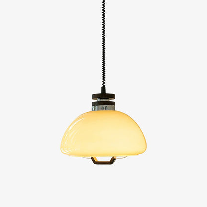 Vela Pudding Pendant Light Dia 15.7″ x H 12.5″ / Beige Pendant light