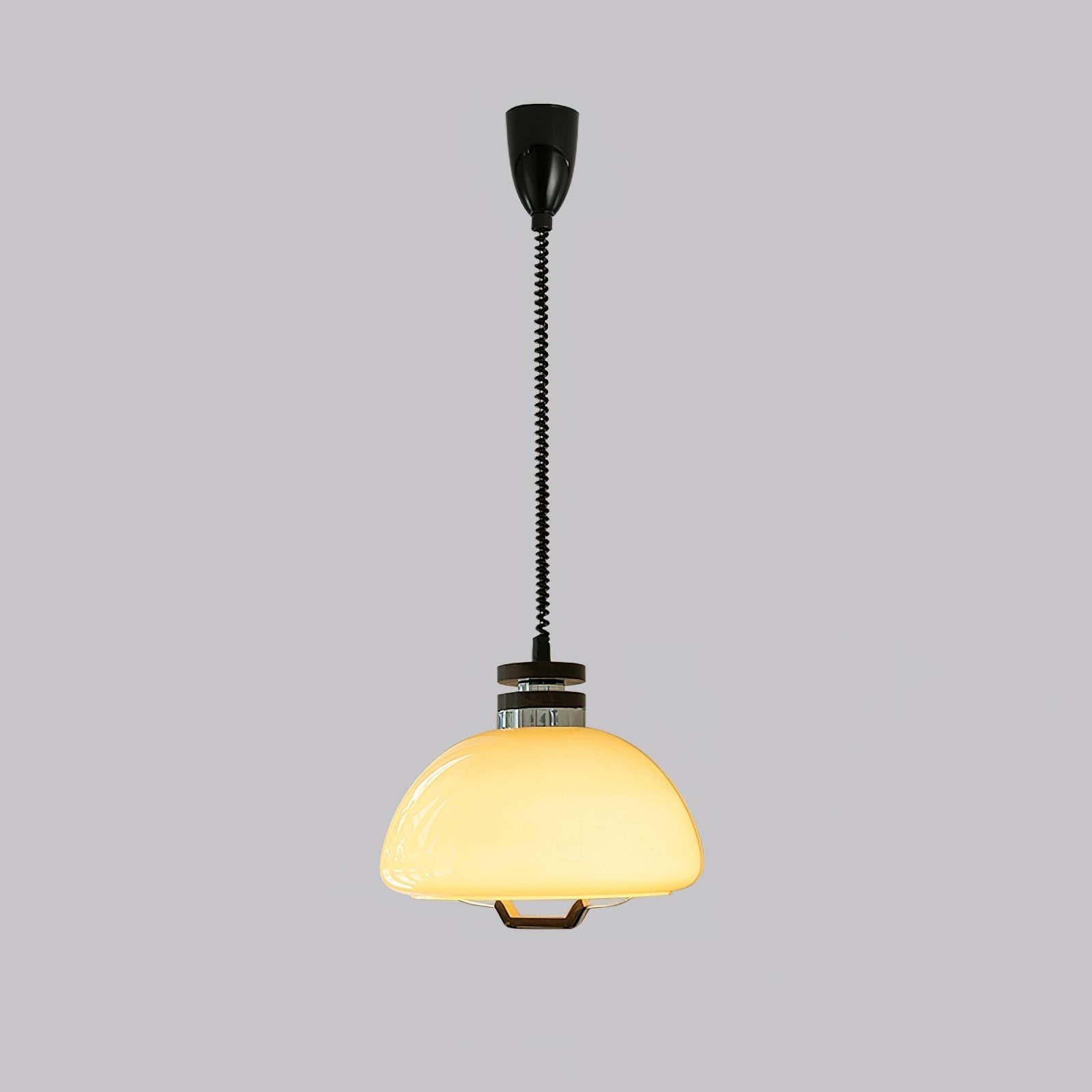 Vela Pudding Pendant Light Dia 15.7″ x H 12.5″ / Beige Pendant light