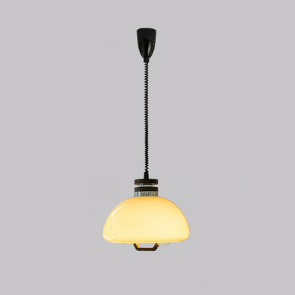 Vela Pudding Pendant Light Dia 15.7″ x H 12.5″ / Beige Pendant light