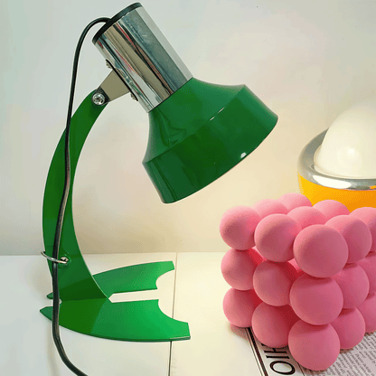 Fish Tail Arch Table Lamp L 9.8″ x H 12.2″ / L 25cm x H 31cm / Green & Chrome / US Plug Table lamp