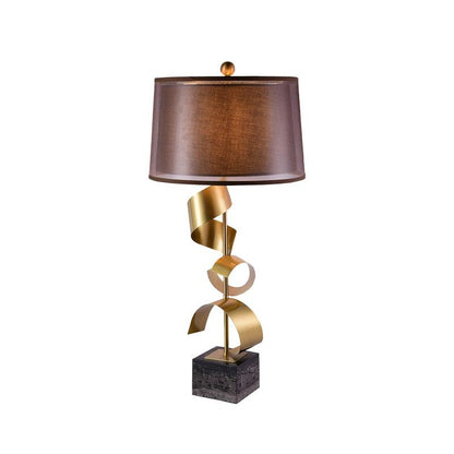 Vero Table Lamp Dia 14.7″ x H 29.5″ / Dia 37cm x H 75cm / Gold+ Black Marble / US plug Table lamp