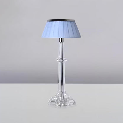 Versailles Table Lamp Dia 5.9″ x H 13.8″ / Dia 15cm x H 35cm / Chrome & Clear & Blue / US Plug Table lamp