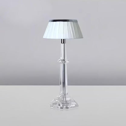 Versailles Table Lamp Dia 5.9″ x H 13.8″ / Dia 15cm x H 35cm / Chrome & Clear & White / US Plug Table lamp