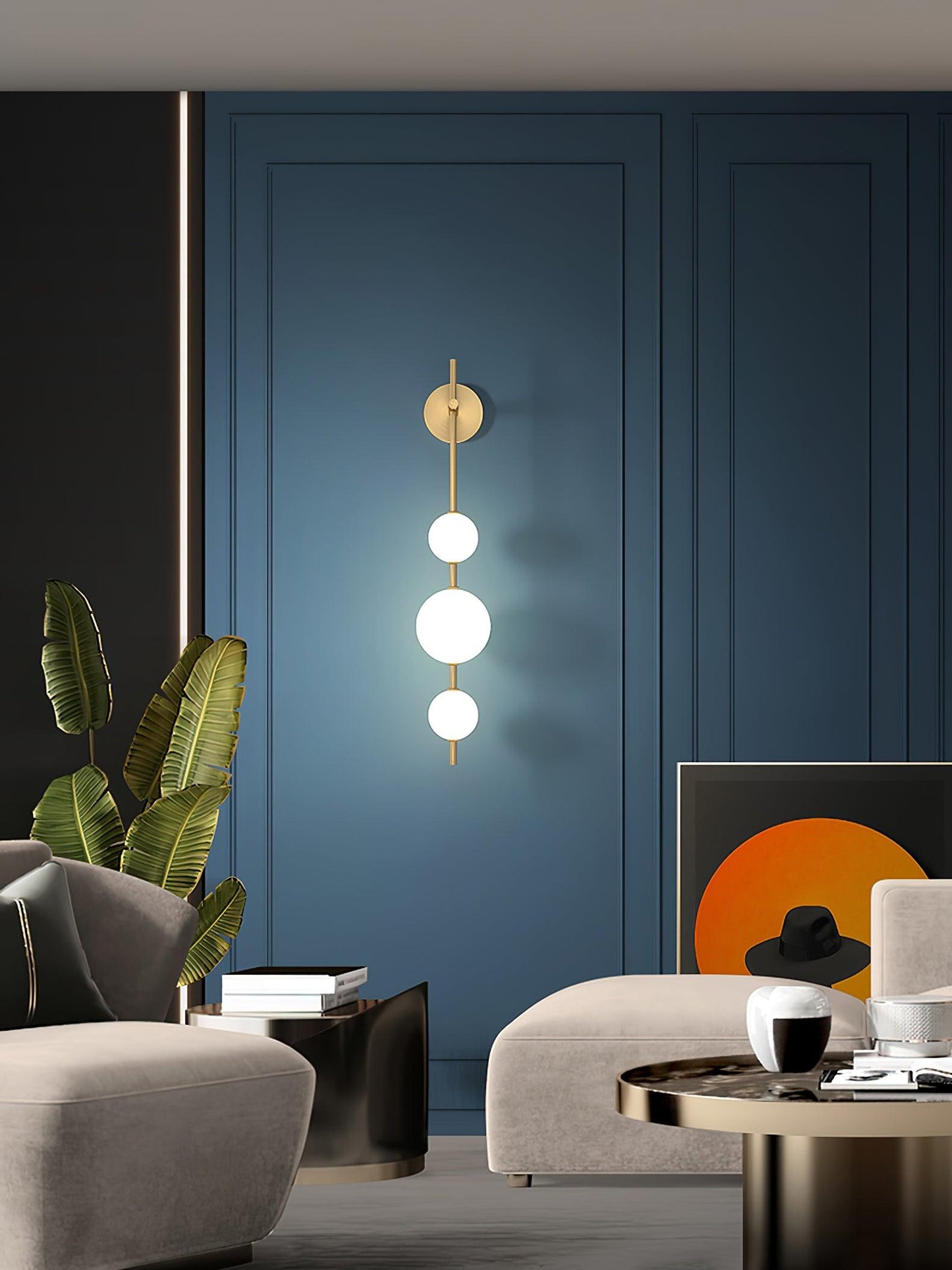 Vertical Globe Plug-in Wall Lamp 1001 Wall lamp