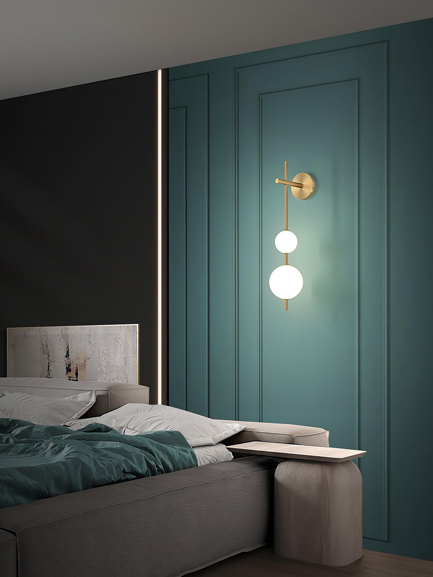 Vertical Globe Plug-in Wall Lamp 1001 Wall lamp