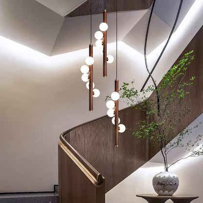 Vertical Orb Timber Pendant Lamp Pendant light
