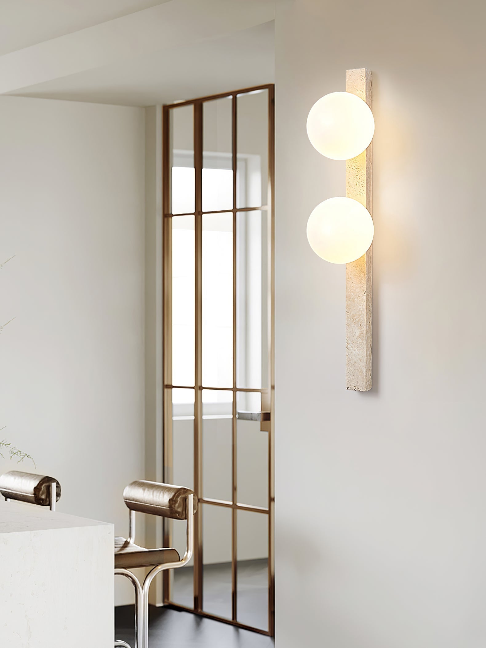 Vertical Travertine Wall Sconce 1001 Wall lamp