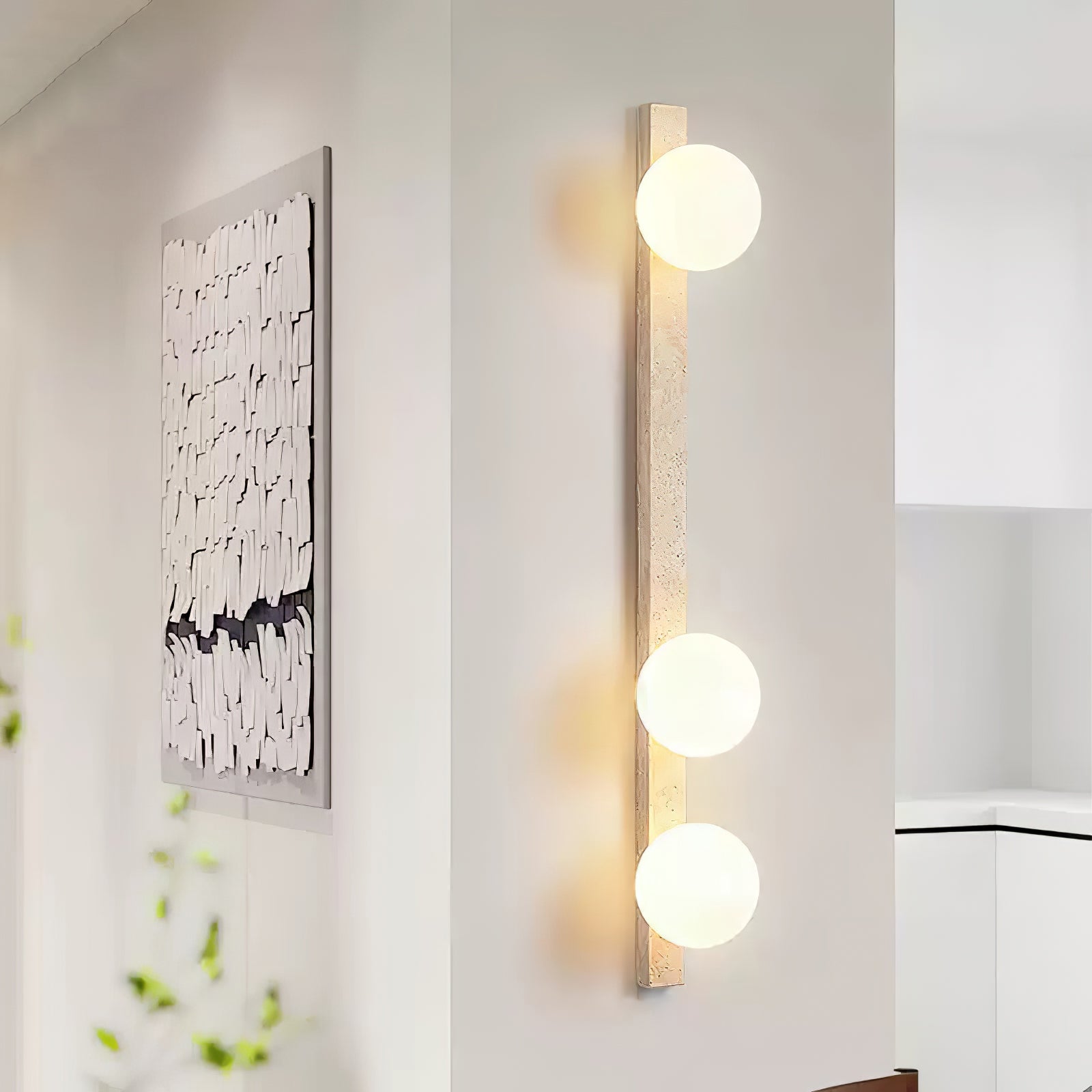 Vertical Travertine Wall Sconce 1001 Wall lamp