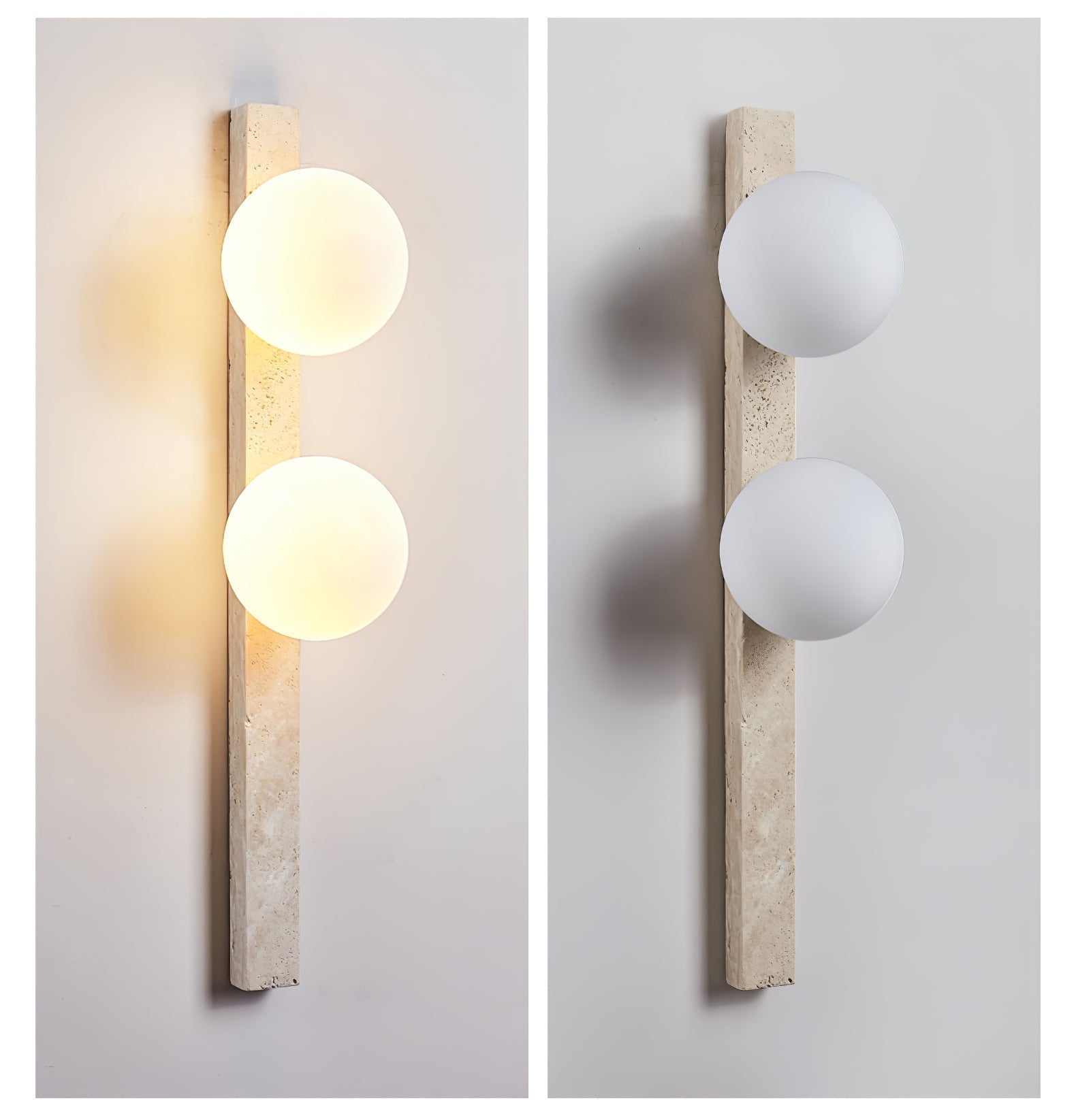 Vertical Travertine Wall Sconce 1001 Wall lamp