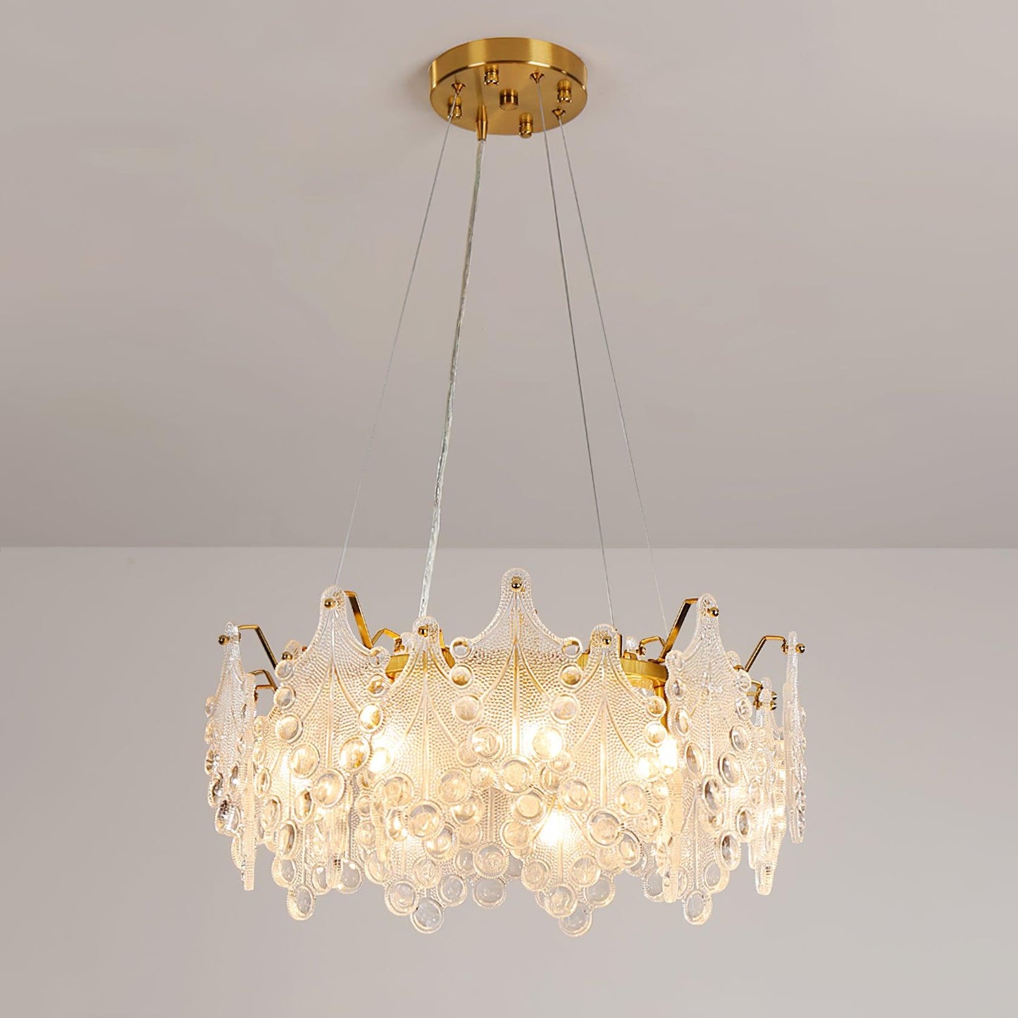 Vilary Chandelier Φ 19.7″ x H 9.4″ / Dia 50cm x H 24cm / Gold Chandelier