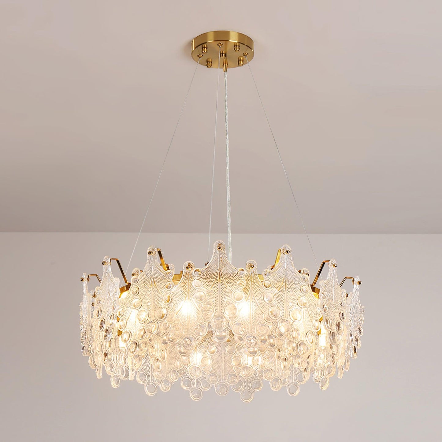 Vilary Chandelier Φ 23.6″ x H 9.4″ / Dia 60cm x H 24cm / Gold Chandelier