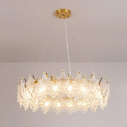 Vilary Chandelier Φ 31.5″ x H 9.4″ / Dia 80cm x H 24cm / Gold Chandelier