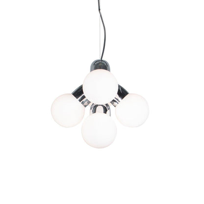 Vine Pendant Lamp 4heads: Dia 11.8″ x H 7.8″ / Dia 30cm x H 20cm / Chrome Pendant light