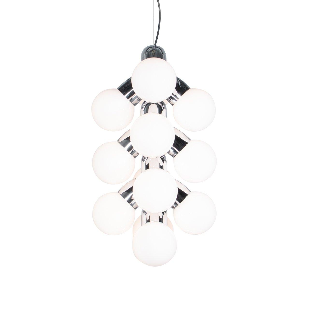 Vine Pendant Lamp 12heads: Dia 11.8″ x H 17.3″ / Dia 30cm x H 44cm / Chrome Pendant light