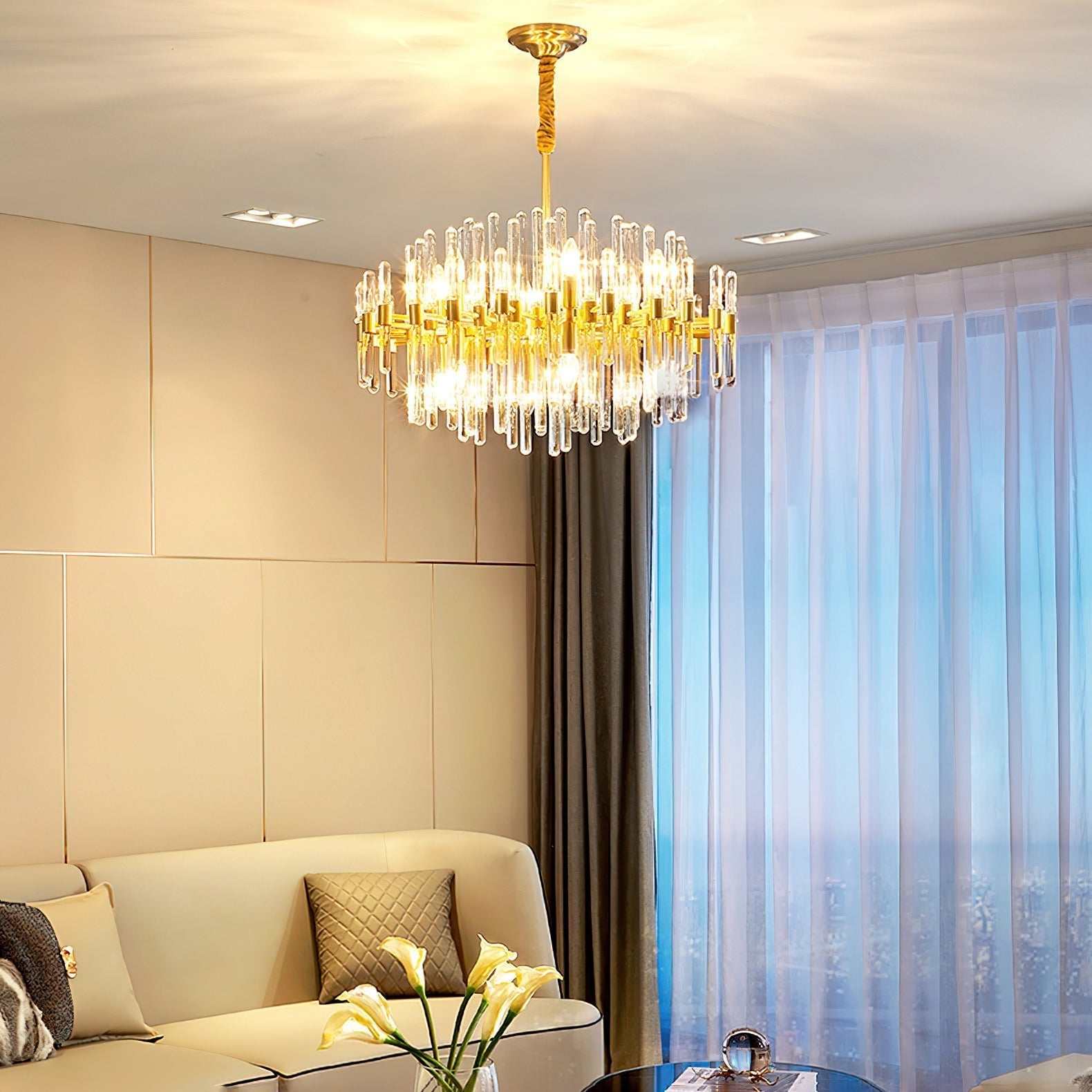 Vintage Antique Brass Chandelier Chandelier