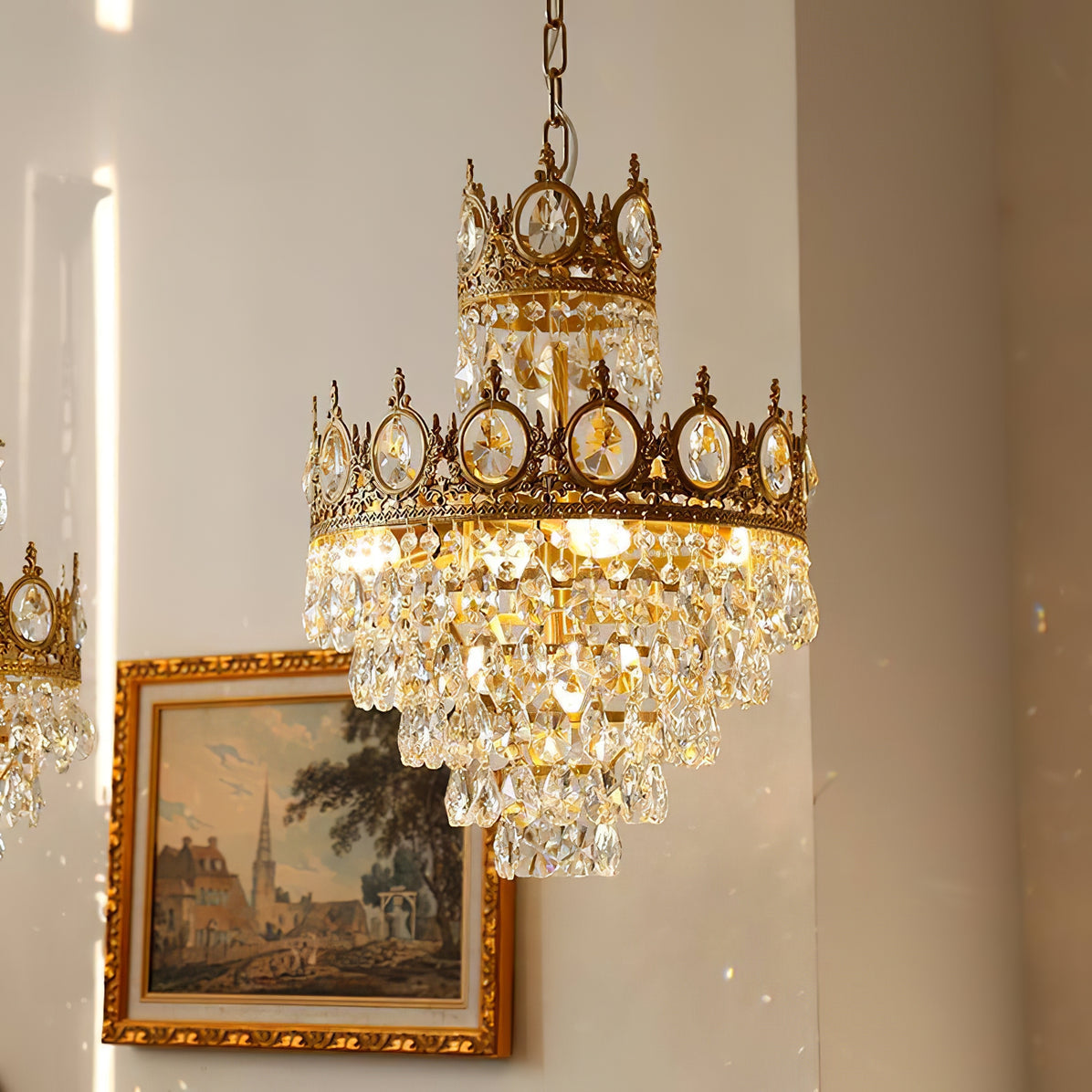 Vintage Crystal Chandelier Chandelier
