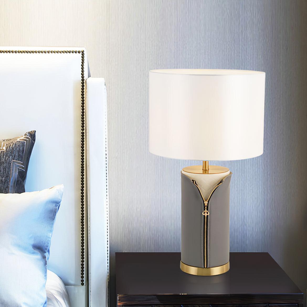 Vintage Leather Table Lamp Table lamp