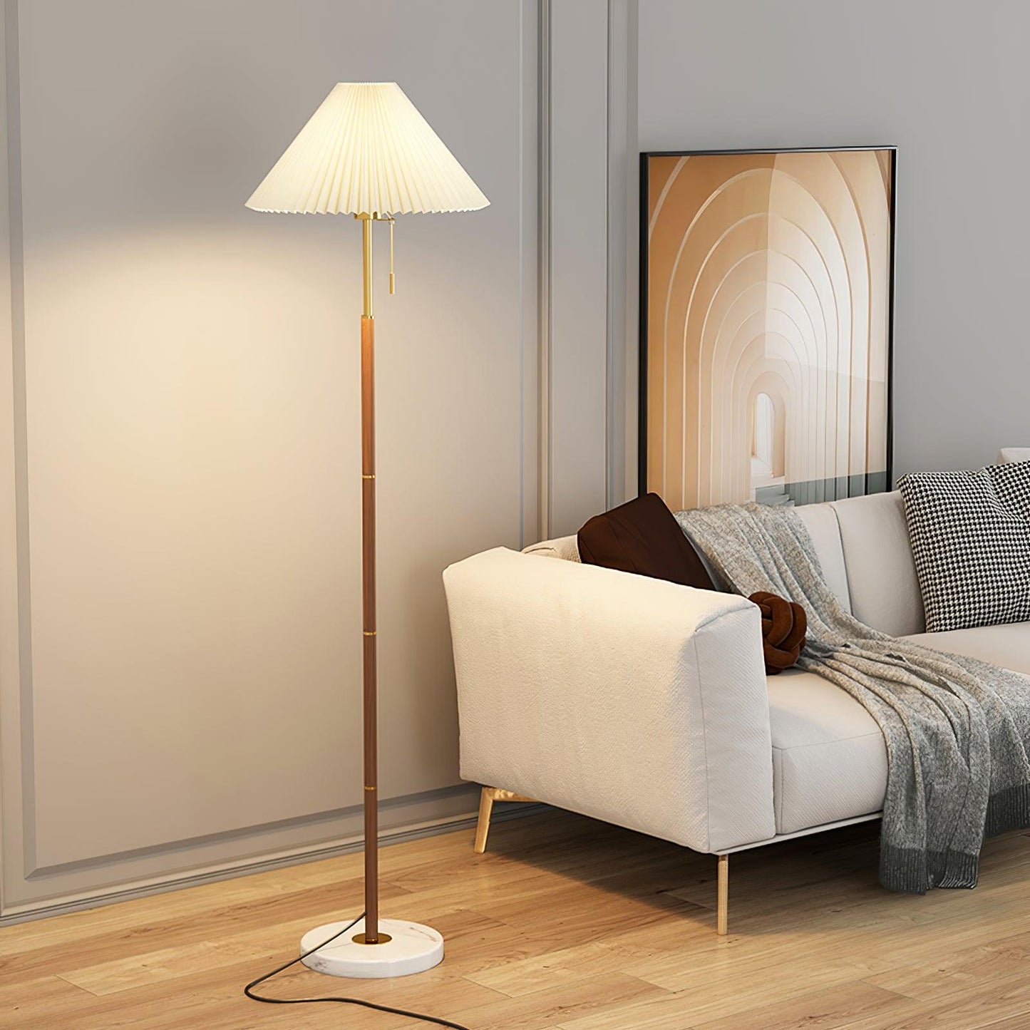 Vintage Pleated Floor Lamp Floor lamp