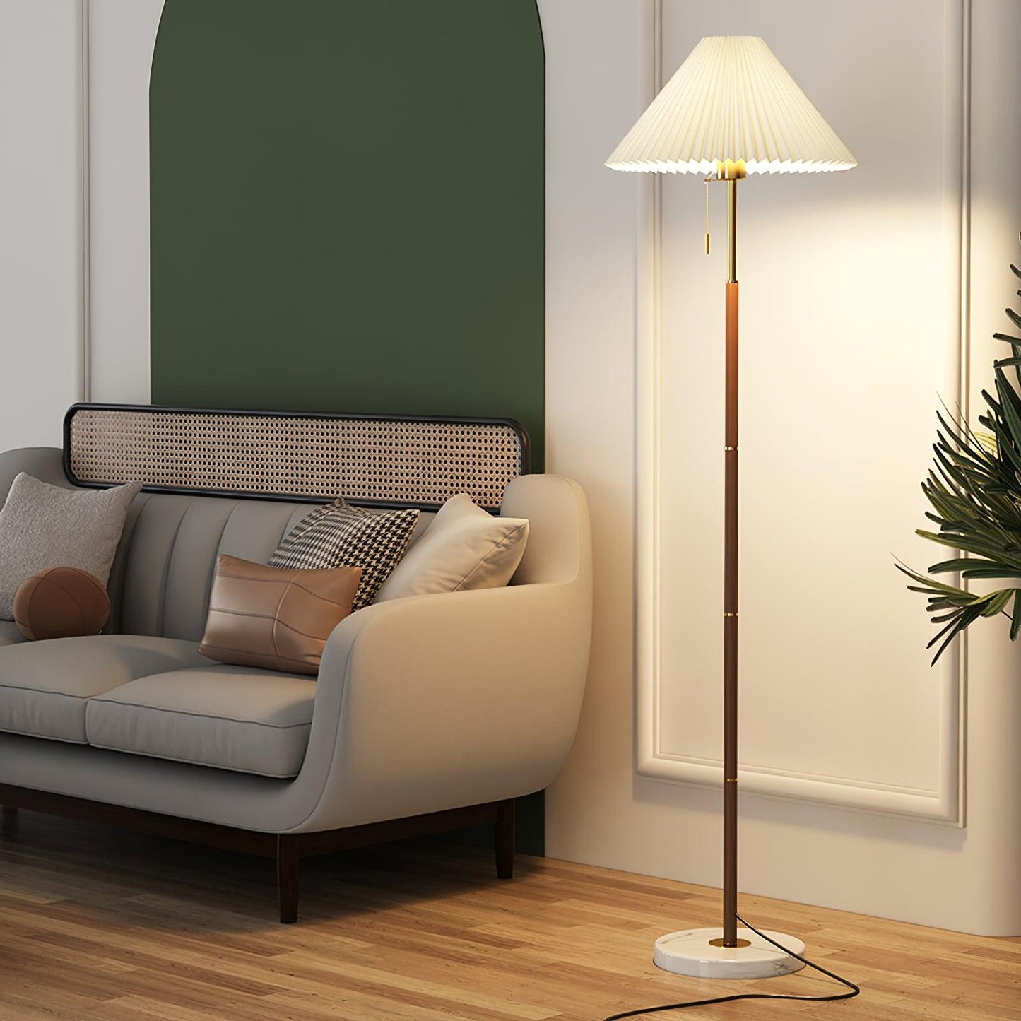 Vintage Pleated Floor Lamp Floor lamp