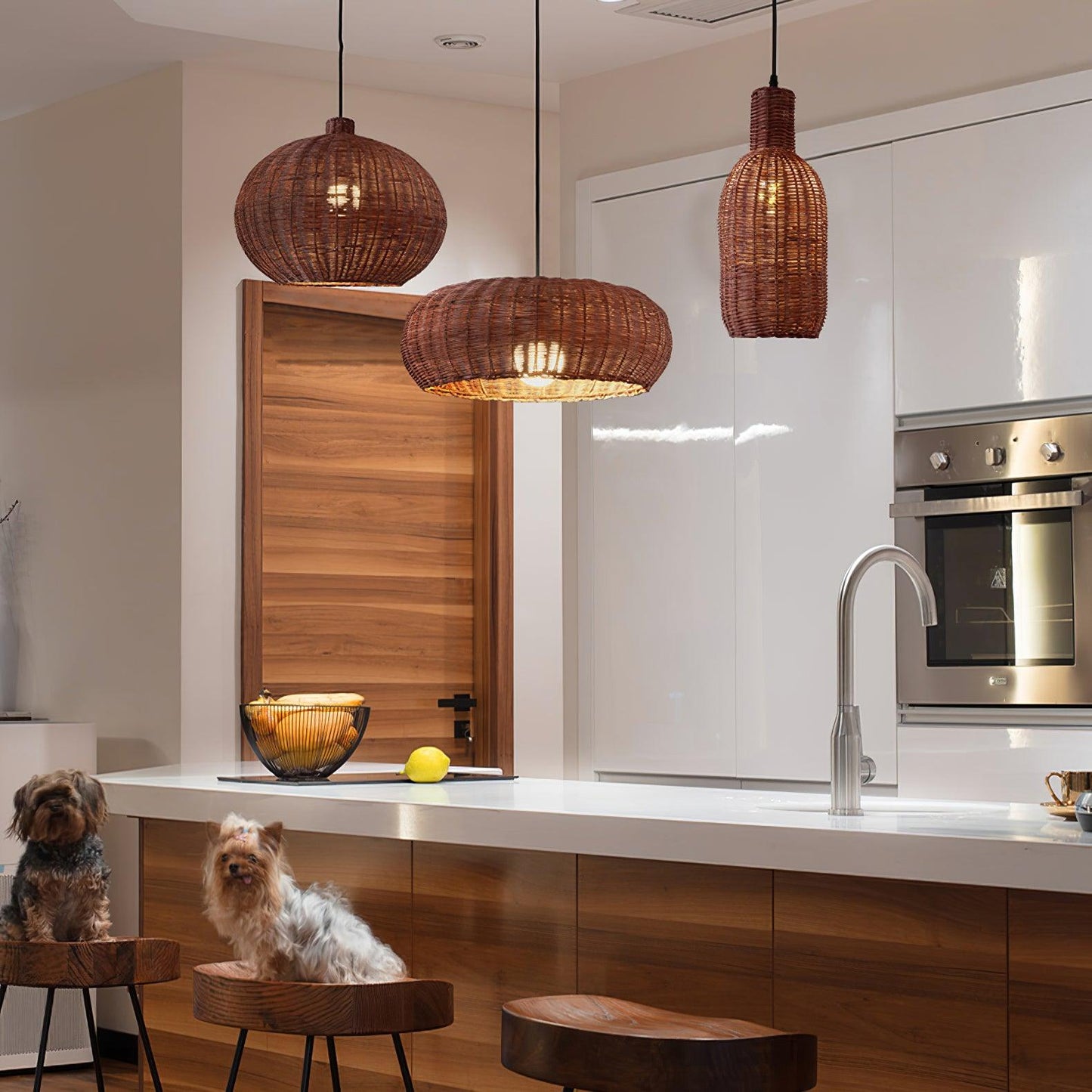 Vintage Rattan Pendant Lamp Pendant light