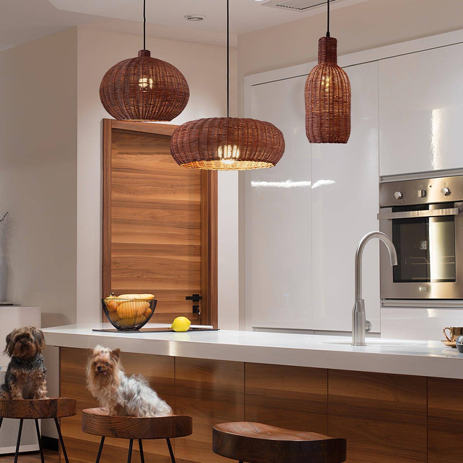 Vintage Rattan Pendant Lamp Pendant light