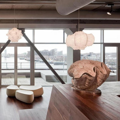 Veil Cocoon Pendant Lamp ? 26.8″ x H 19.3″ / Dia 68cm x H 49cm / White Pendant light