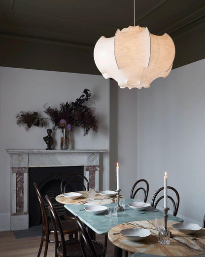 Veil Cocoon Pendant Lamp ? 26.8″ x H 19.3″ / Dia 68cm x H 49cm / White Pendant light