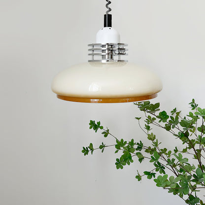 Vistosi Pendant Lamp Dia 13.8″ x H 9.8″ / Dia 35cm x H 25cm / Chrome & Orange gradient Pendant light
