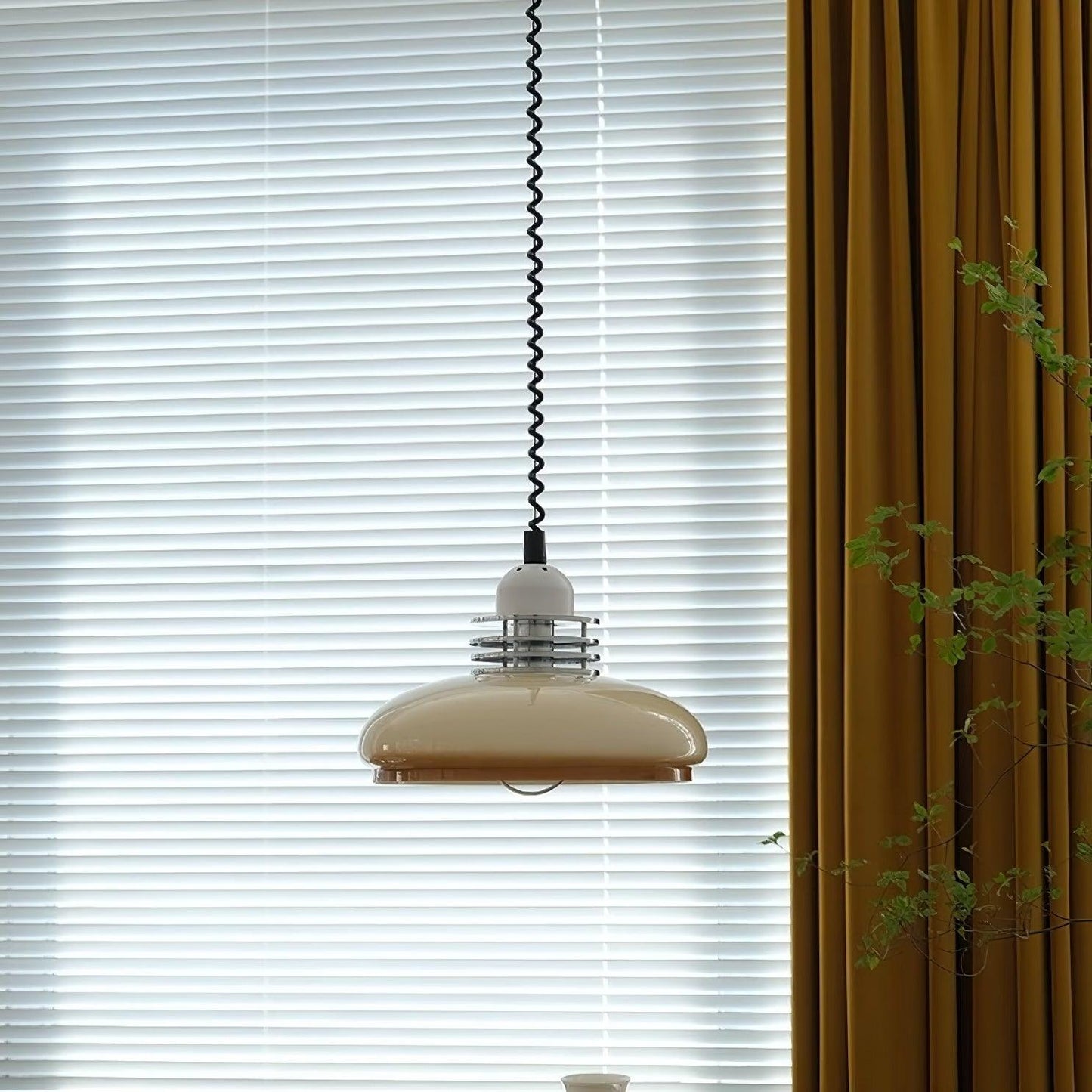 Vistosi Pendant Lamp Dia 13.8″ x H 9.8″ / Dia 35cm x H 25cm / Chrome & Orange gradient Pendant light