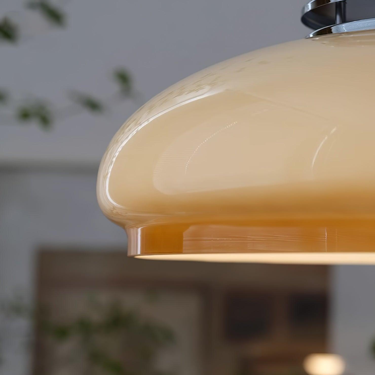 Vistosi Pendant Lamp Dia 13.8″ x H 9.8″ / Dia 35cm x H 25cm / Chrome & Orange gradient Pendant light